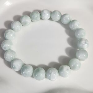 10mm Green Larimar Beaded Bracelet